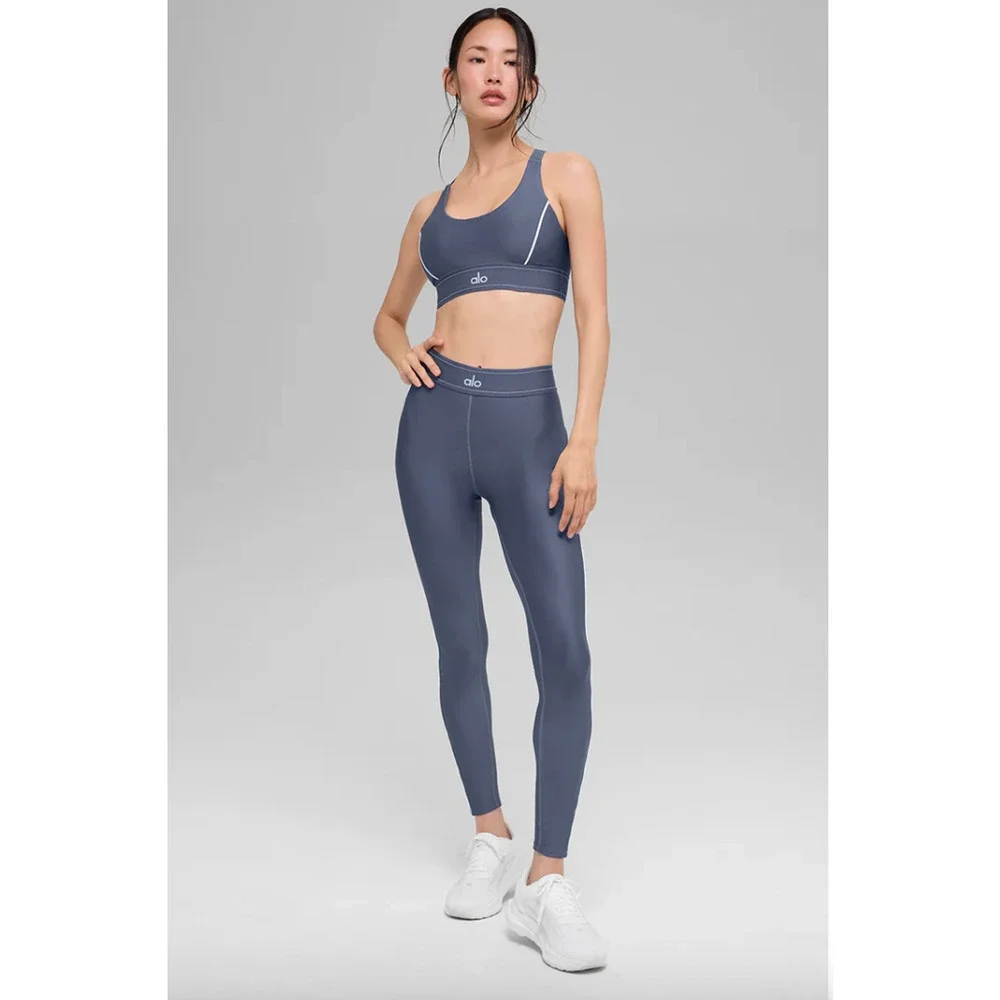 Alo Yoga Airlift Suit Up Bra Size XS NWT Bluestone/White
